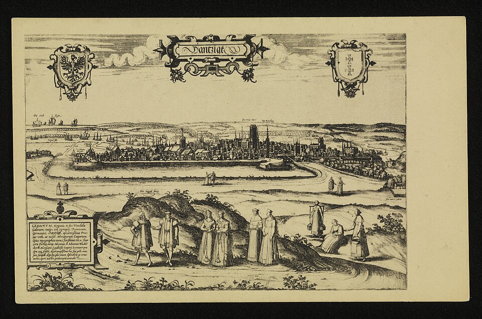 Zdjęcie ilustracyjne: Gdansk z wyd. Jerzego Brauna p. t. "Civitates orbis terrarum", Kolonia 1572-1618 ante 1939 (68380588).jpg