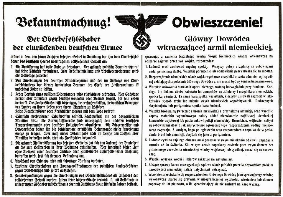 Zdjęcie ilustracyjne: General Government Poster 1939 - 2 (de+pl).jpg