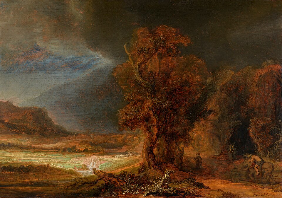 Zdjęcie ilustracyjne: Landscape with the Good Samaritan - Rembrandt.jpg