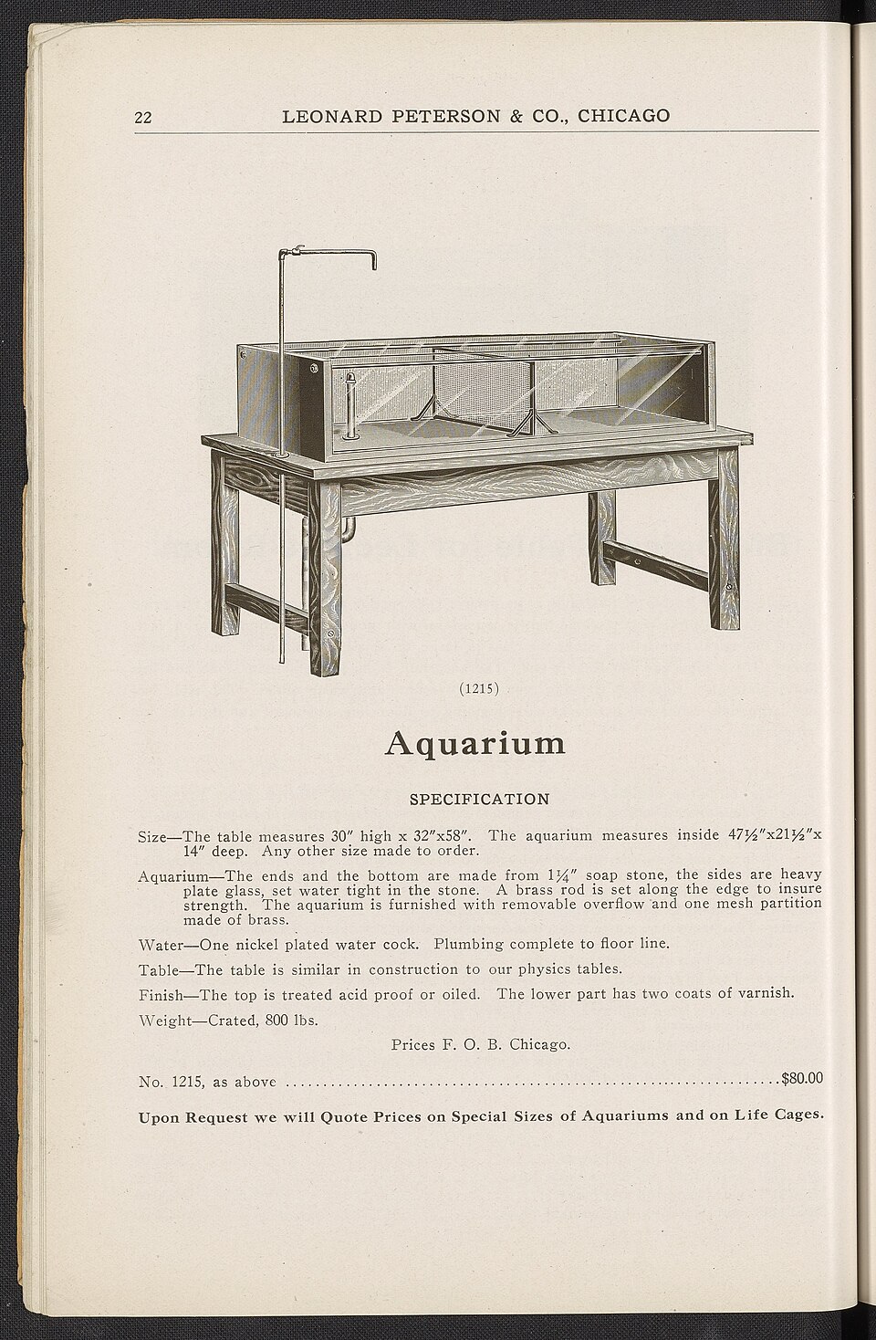 Zdjęcie ilustracyjne: Laboratory Wood Work - Physics, Biology, Chemistry, Physiography, Drawing Tables, Office Furniture, Domestic Science, Manual Training, Benches, etc. - DPLA - 7d0745eb708b361ae5a7f041eb66da7a (page 7).jpg