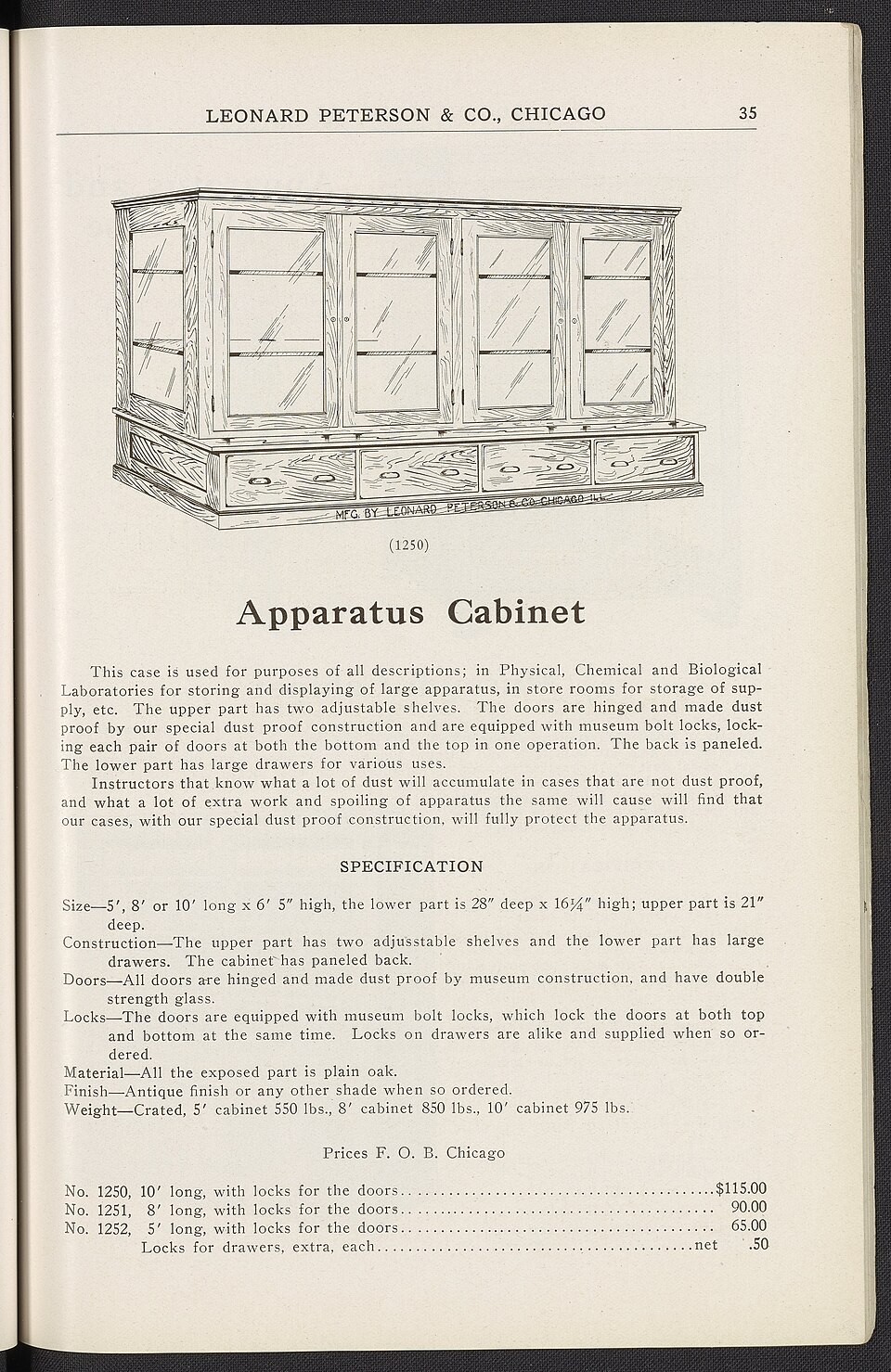 Zdjęcie ilustracyjne: Laboratory Wood Work - Physics, Biology, Chemistry, Physiography, Drawing Tables, Office Furniture, Domestic Science, Manual Training, Benches, etc. - DPLA - 7d0745eb708b361ae5a7f041eb66da7a (page 20).jpg