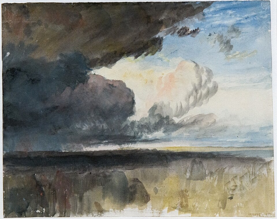 Zdjęcie ilustracyjne: (Barcelona) Rain Clouds Approaching over a Landscape - William Turner - Tate Britain.jpg