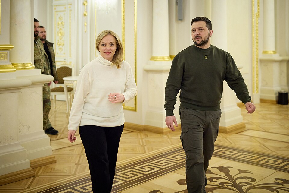 Zdjęcie ilustracyjne: Meeting with the President of the Council of Ministers of the Italian Republic in Kyiv. (52716096655).jpg