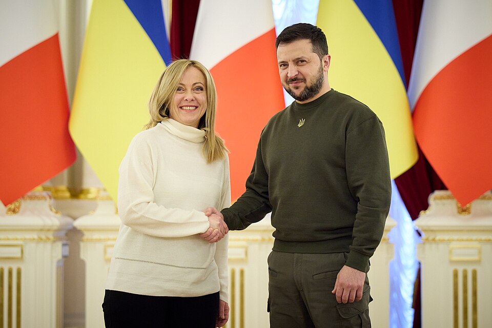 Zdjęcie ilustracyjne: Meeting with the President of the Council of Ministers of the Italian Republic in Kyiv. (52715150442).jpg