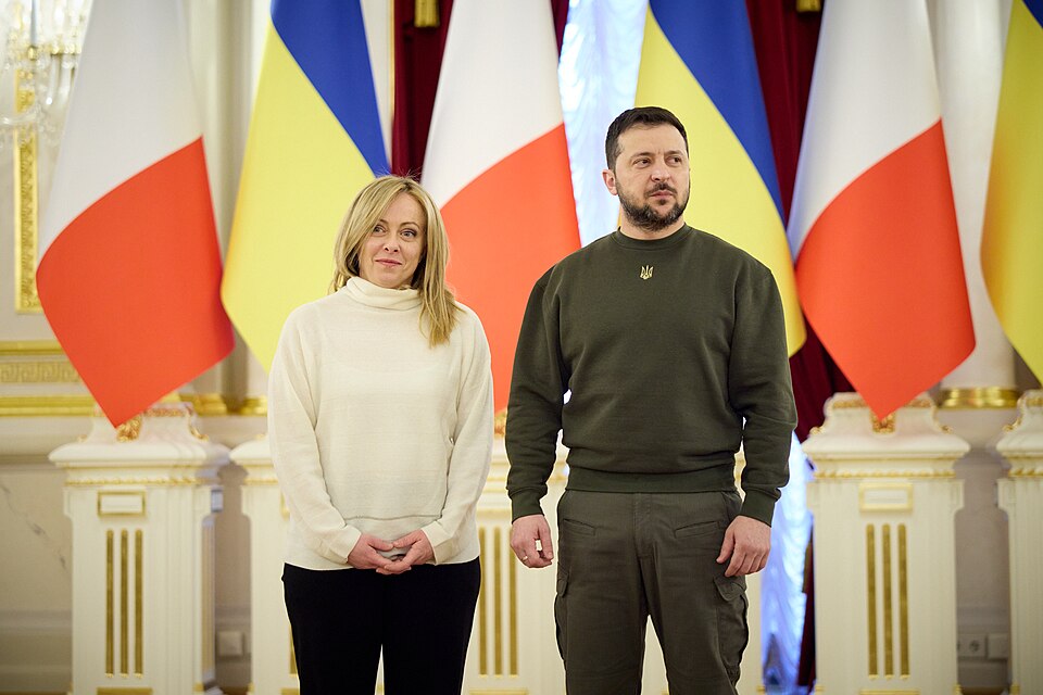 Zdjęcie ilustracyjne: Meeting with the President of the Council of Ministers of the Italian Republic in Kyiv. (52716096645).jpg