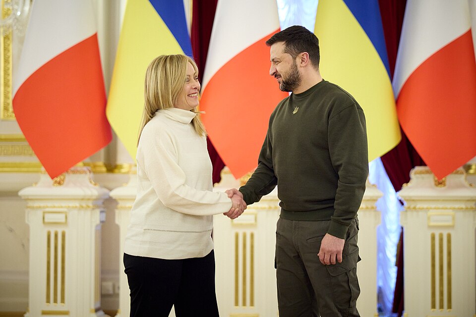 Zdjęcie ilustracyjne: Meeting with the President of the Council of Ministers of the Italian Republic in Kyiv. (52716096630).jpg