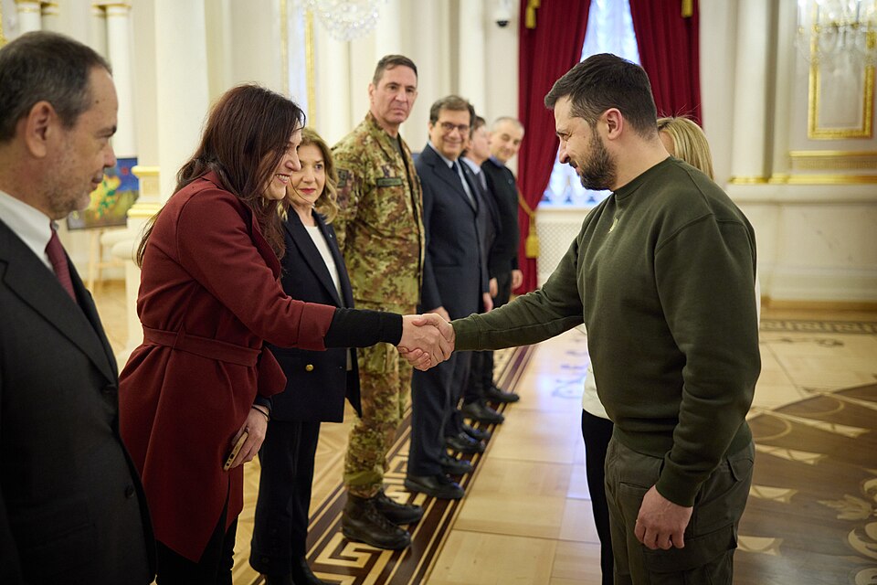 Zdjęcie ilustracyjne: Meeting with the President of the Council of Ministers of the Italian Republic in Kyiv. (52716096615).jpg