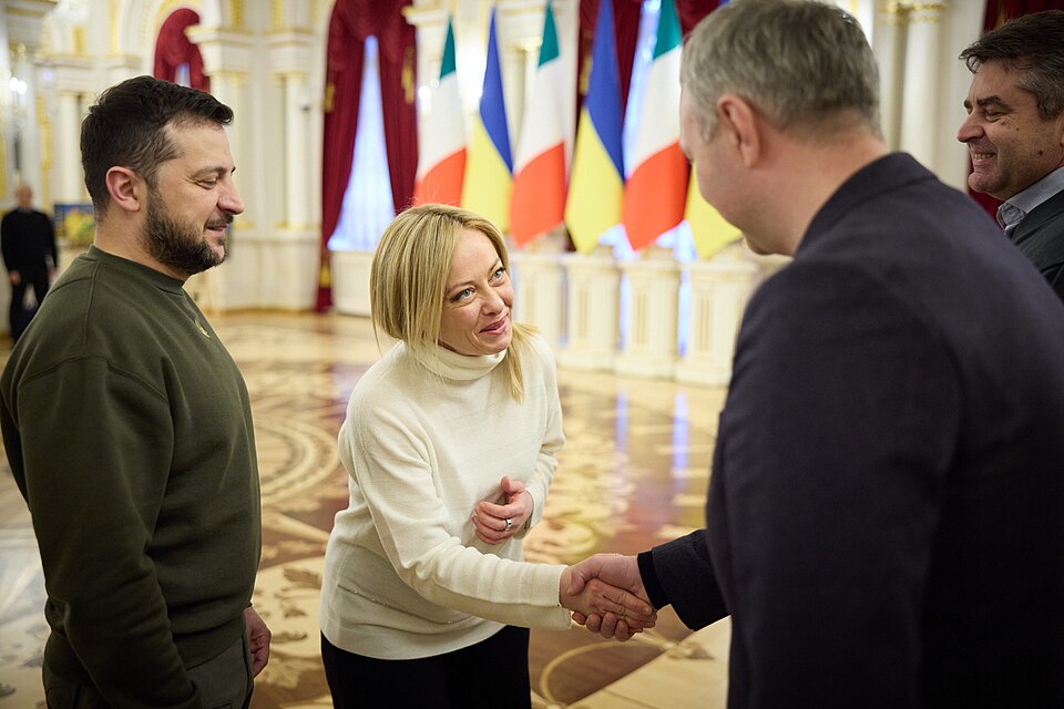 Zdjęcie ilustracyjne: Meeting with the President of the Council of Ministers of the Italian Republic in Kyiv. (52715150422).jpg