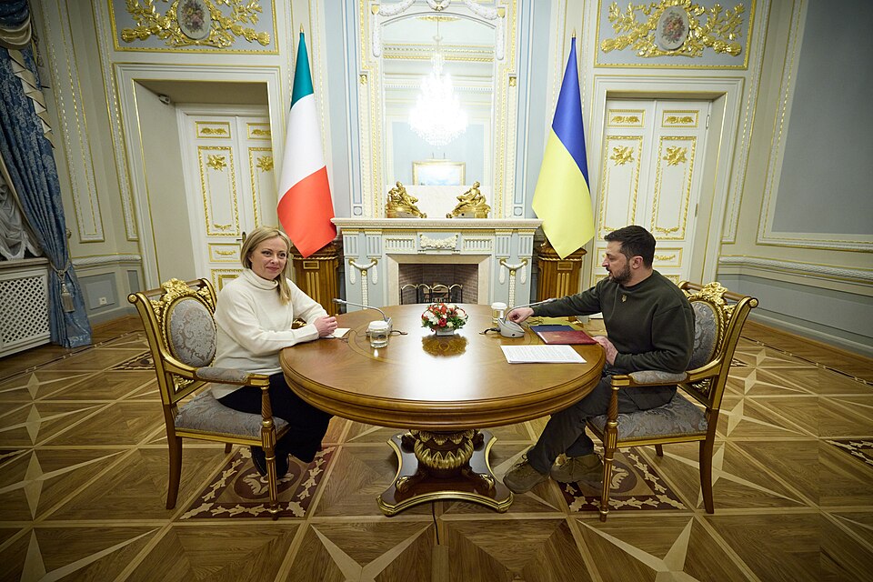 Zdjęcie ilustracyjne: Meeting with the President of the Council of Ministers of the Italian Republic in Kyiv. (52716154148).jpg