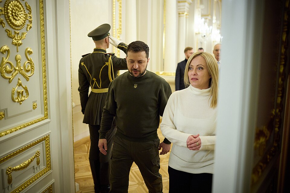 Zdjęcie ilustracyjne: Meeting with the President of the Council of Ministers of the Italian Republic in Kyiv. (52716154143).jpg