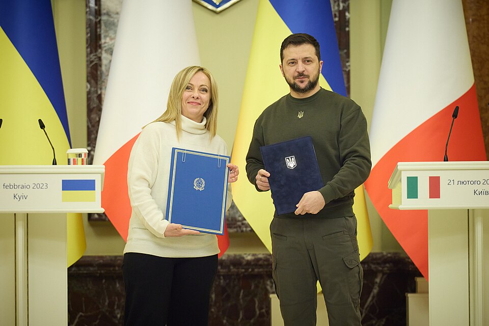 Zdjęcie ilustracyjne: Meeting with the President of the Council of Ministers of the Italian Republic in Kyiv. (52716153898).jpg
