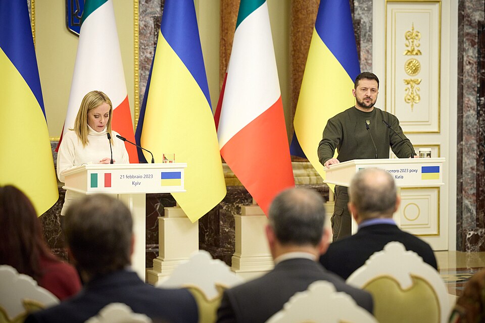 Zdjęcie ilustracyjne: Meeting with the President of the Council of Ministers of the Italian Republic in Kyiv. (52715673306).jpg