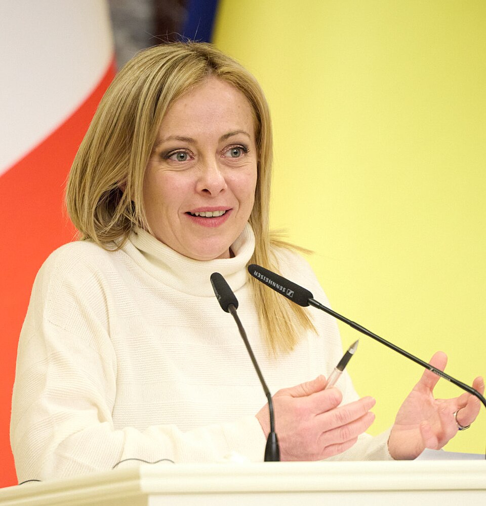 Zdjęcie ilustracyjne: Meeting with the President of the Council of Ministers of the Italian Republic in Kyiv. (52716153713) (cropped).jpg