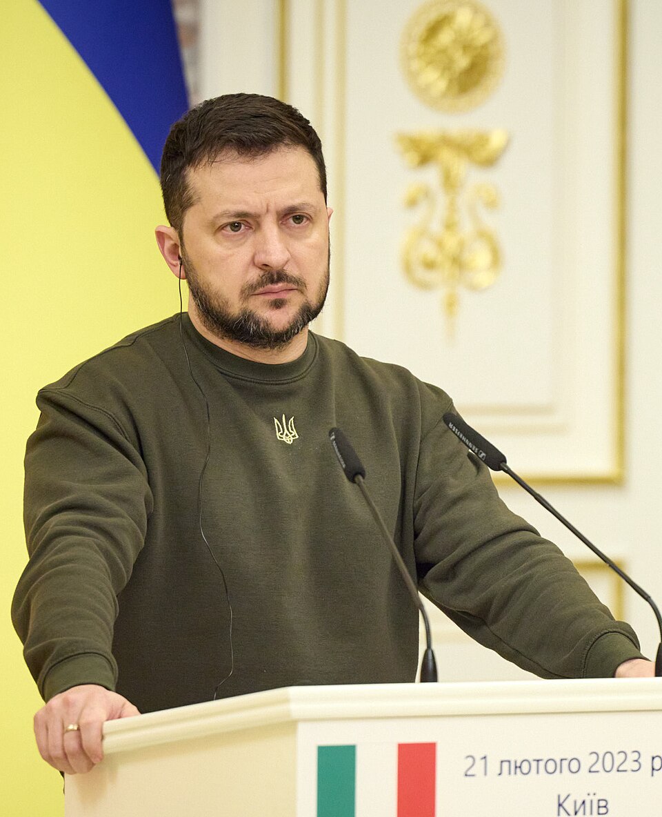Zdjęcie ilustracyjne: Meeting with the President of the Council of Ministers of the Italian Republic in Kyiv. (52715150027) (cropped).jpg