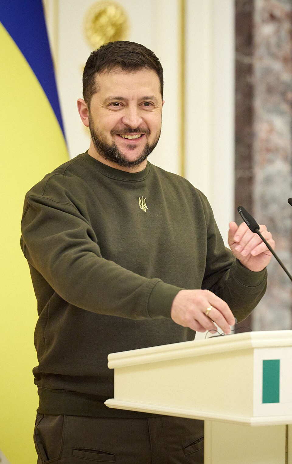 Zdjęcie ilustracyjne: Meeting with the President of the Council of Ministers of the Italian Republic in Kyiv. (52716096170) (cropped).jpg