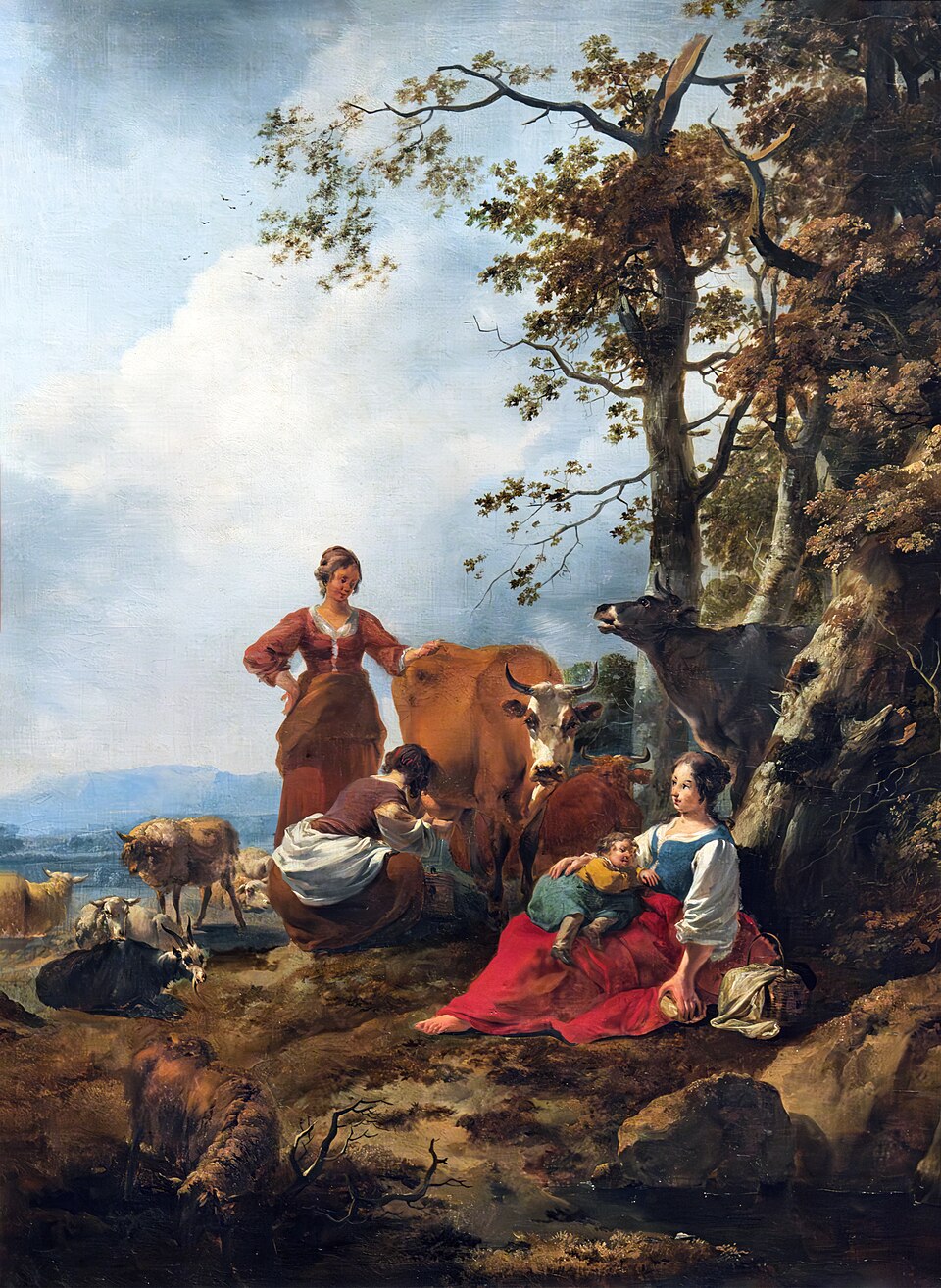 Zdjęcie ilustracyjne: (Venice) Landscape with farmers and cattle by Nicolaes Berchem - Gallerie Accademia.jpg