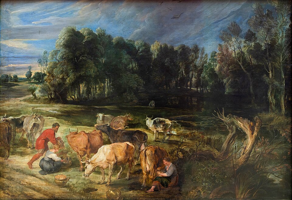 Zdjęcie ilustracyjne: Polder Landscape with Herd of Cows - Peter Paul Rubens.jpg