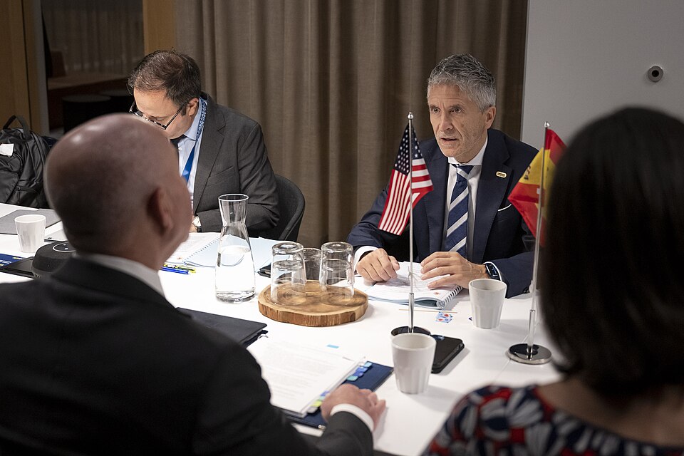 Zdjęcie ilustracyjne: U.S. Secretary of the Department of Homeland Security Secretary Alejandro Mayorkas travels to the United States-European Union Justice and Home Affairs Ministerial in Stockholm, Sweden on June 19, 2023 - 13.jpg