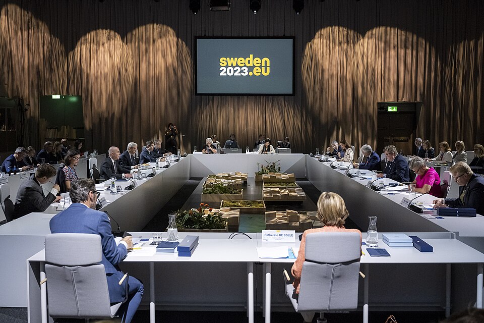 Zdjęcie ilustracyjne: U.S. Secretary of the Department of Homeland Security Secretary Alejandro Mayorkas travels to the United States-European Union Justice and Home Affairs Ministerial in Stockholm, Sweden on June 19, 2023 - 103.jpg