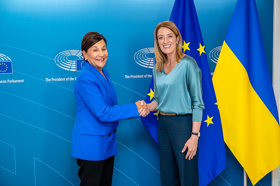 Zdjęcie ilustracyjne: U.S. Special Representative for Ukraine’s Economic Recovery Penny Pritzker and EP President Roberta Metsola, September 26, 2023 - 1.jpg