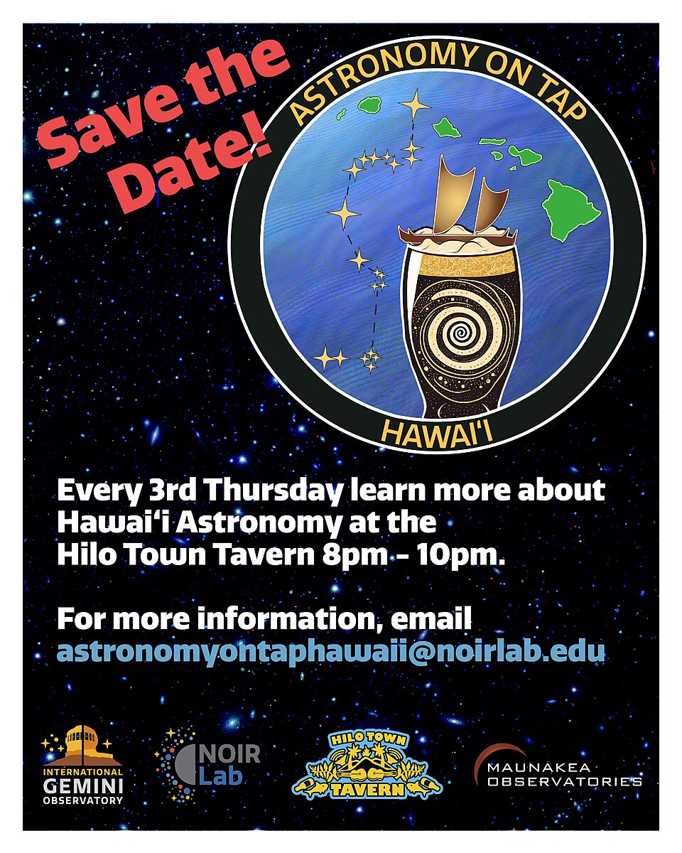 Zdjęcie ilustracyjne: Social media graphic for Hawaiʻi Astronomy on Tap (Astronomy-on-Tap-social-media-graphic).jpg