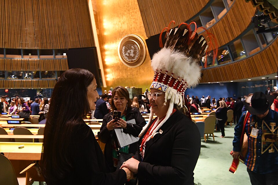 Zdjęcie ilustracyjne: Secretary of the Interior Deb Haaland traveled to New York City to represent the United States at the United Nation’s 23rd Permanent Forum on Indigenous Issues on 15 April 2024 - 5.jpg