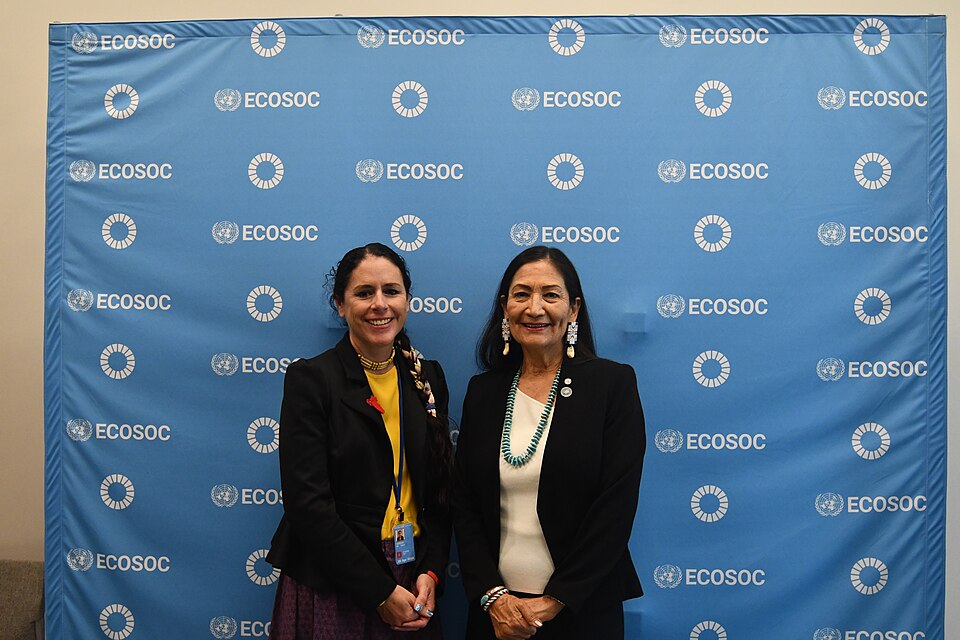 Zdjęcie ilustracyjne: Secretary of the Interior Deb Haaland traveled to New York City to represent the United States at the United Nation’s 23rd Permanent Forum on Indigenous Issues on 15 April 2024 - 3.jpg