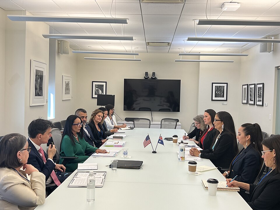 Zdjęcie ilustracyjne: Secretary of the Interior Deb Haaland traveled to New York City to represent the United States at the United Nation’s 23rd Permanent Forum on Indigenous Issues on 15 April 2024 - 11.jpg