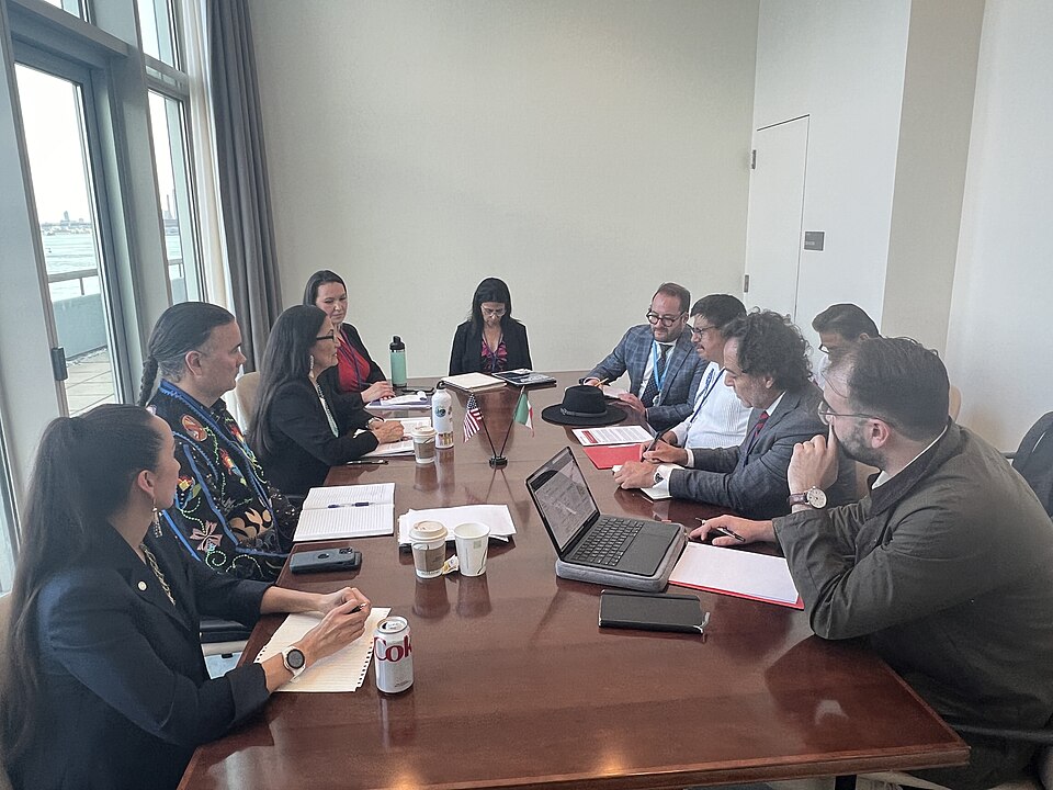 Zdjęcie ilustracyjne: Secretary of the Interior Deb Haaland traveled to New York City to represent the United States at the United Nation’s 23rd Permanent Forum on Indigenous Issues on 15 April 2024 - 15.jpg