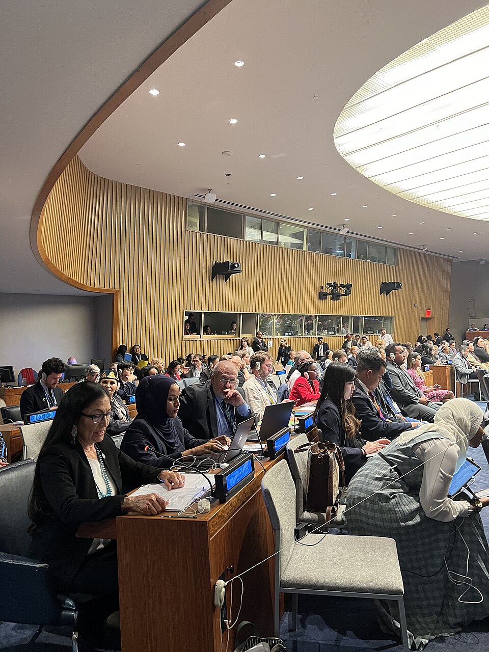 Zdjęcie ilustracyjne: Secretary of the Interior Deb Haaland traveled to New York City to represent the United States at the United Nation’s 23rd Permanent Forum on Indigenous Issues on 15 April 2024 - 20.jpg