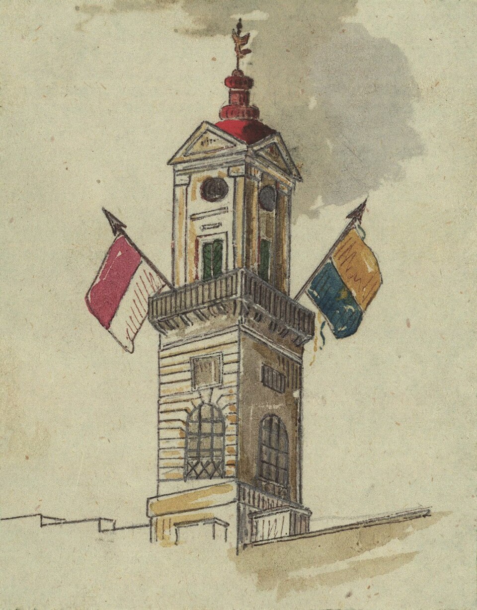 Zdjęcie ilustracyjne: Zycie mlodey dziewczyny od 1839 roku do 1853 w Loni - ilustracja z flagami.jpg