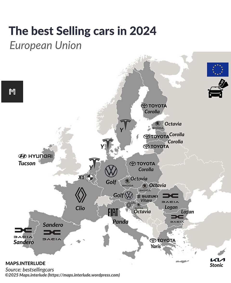 Zdjęcie ilustracyjne: The best selling cars in 2024.jpg