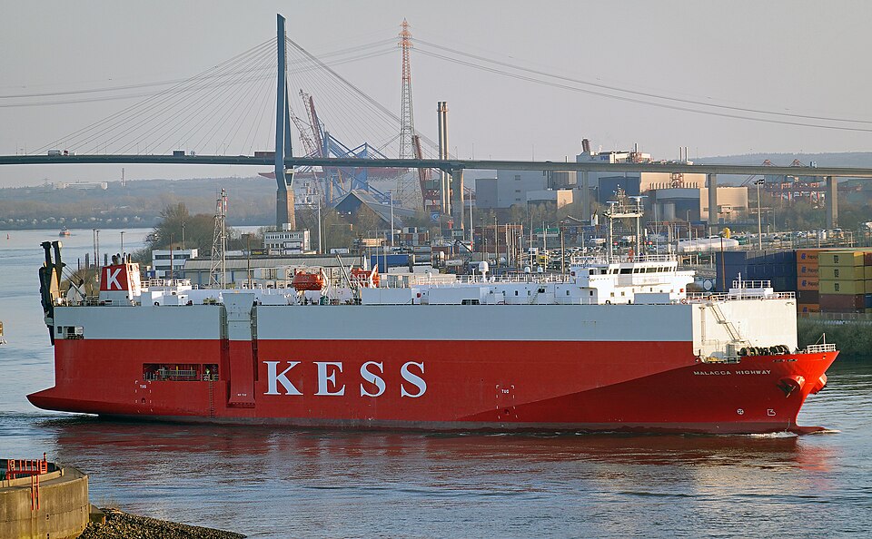 Zdjęcie ilustracyjne: Malacca Highway IMO 9235414 R Hamburg 28-03-2025 (1).jpg