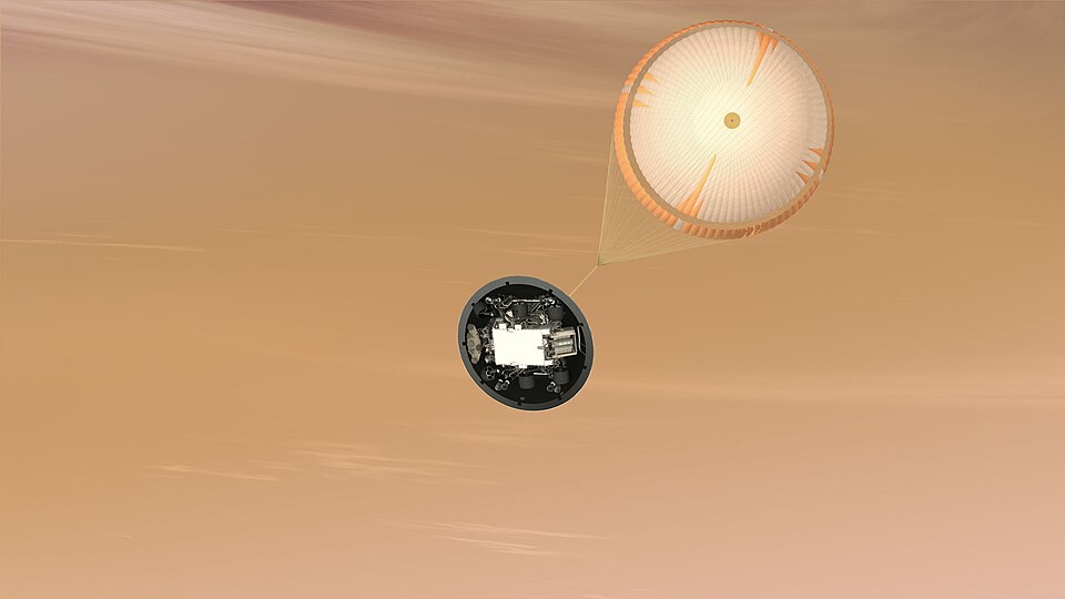 Zdjęcie ilustracyjne: 593509main pia14836-full Mars Science Laboratory Parachute, Artist's Concept.jpg