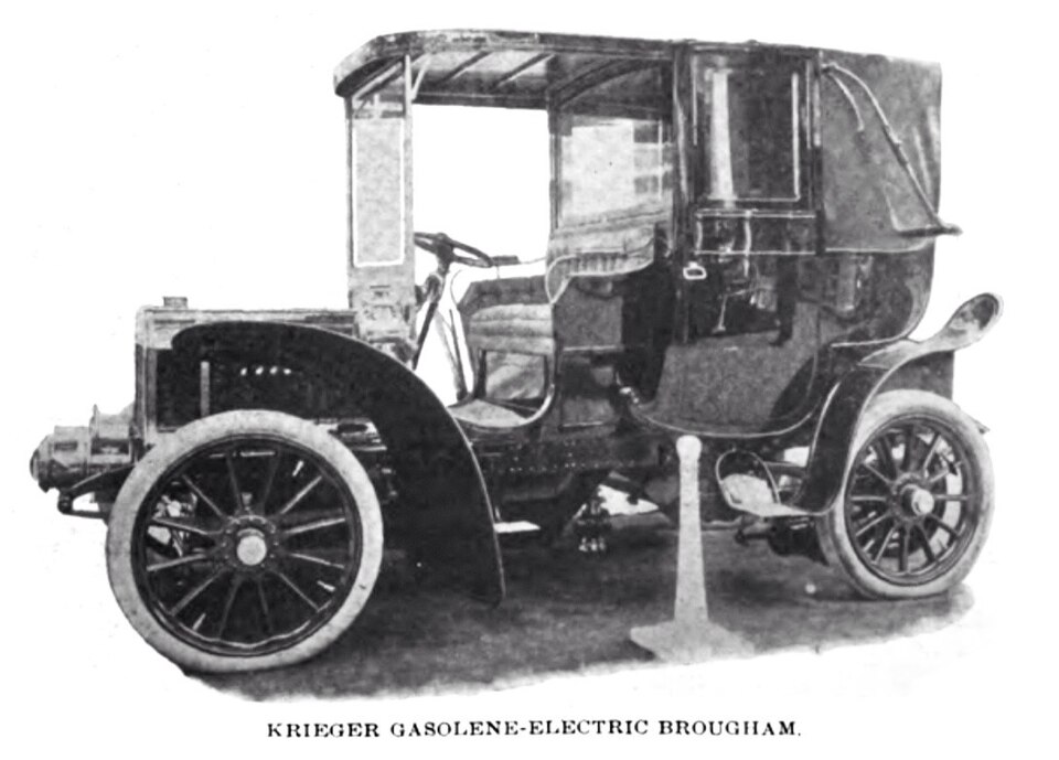Zdjęcie ilustracyjne: Kriéger hybrid electric vehicle (1904).jpg