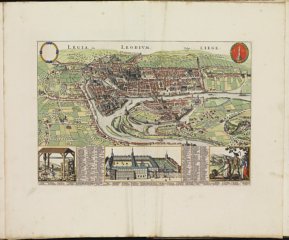 Zdjęcie ilustracyjne: Atlas de Wit 1698-pl112-Luik (Liège)-KB PPN 145205088.jpg