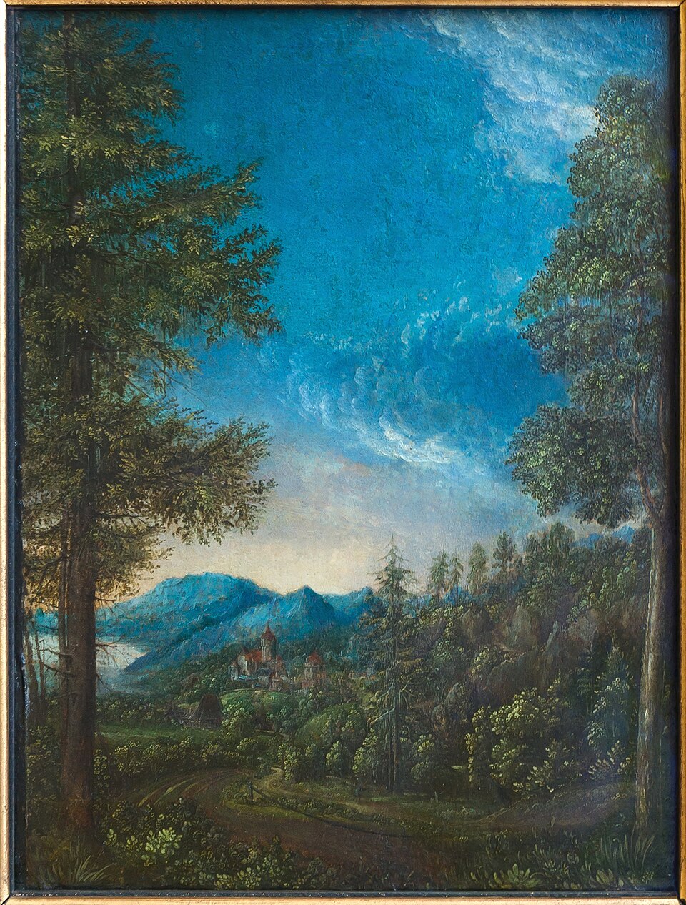 Zdjęcie ilustracyjne: Landscape of Danube near Regensburg, Albrecht Altdorfer, W.A.F. 30, Alte Pinakothek Munich.jpg