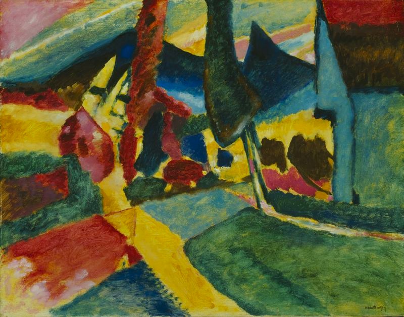 Zdjęcie ilustracyjne: Vassilly Kandinsky, 1912 - Landscape With Two Poplars.jpg