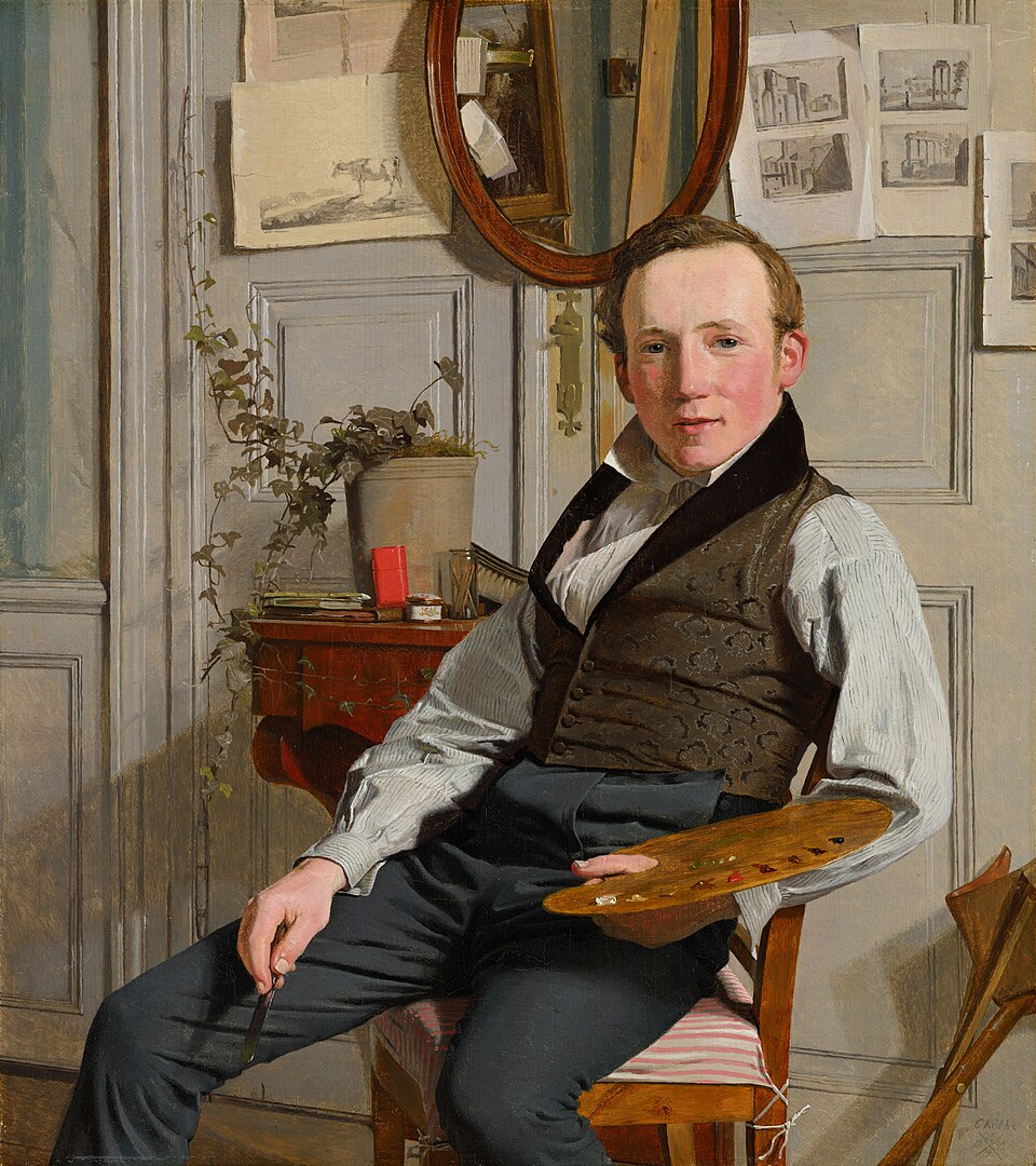 Zdjęcie ilustracyjne: Portrait of the landscape painter Frederik Sødring - Christen Købke - Google Cultural Institute.jpg