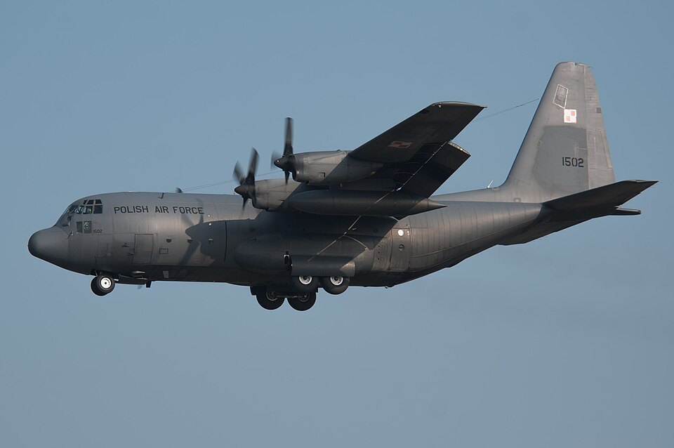 Zdjęcie ilustracyjne: Polish Air Force (1502) C-130E Hercules at Frisian Flag 2015.jpg