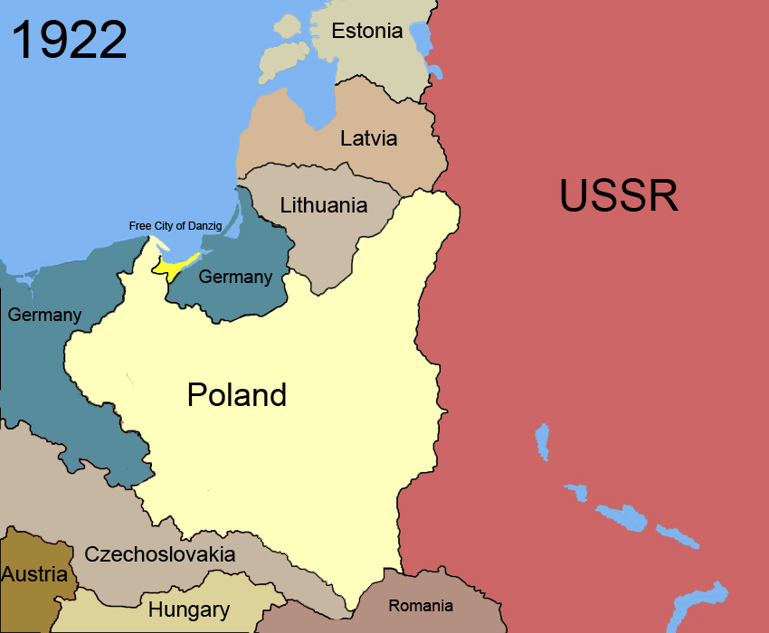 Zdjęcie ilustracyjne: Territorial changes of Poland 1922b.jpg