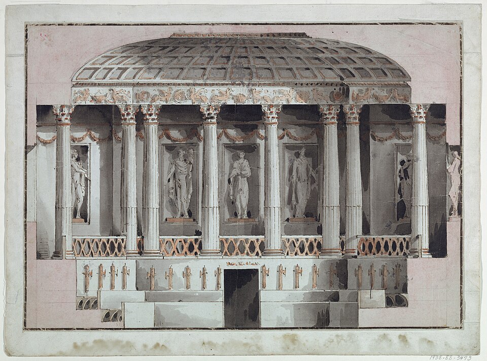 Zdjęcie ilustracyjne: Drawing, Senate Chamber, Parliament Building, Warsaw, Poland, ca. 1765 (CH 18541119).jpg