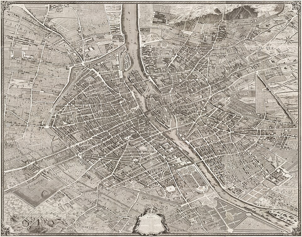 Zdjęcie ilustracyjne: Turgot map of Paris - Norman B. Leventhal Map Center.jpg