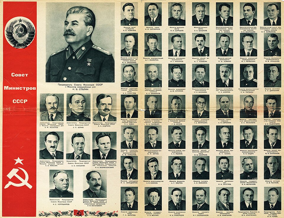 Zdjęcie ilustracyjne: Ministers of the USSR - Stalin.jpg