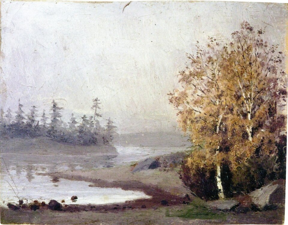 Zdjęcie ilustracyjne: Edvard Munch - Landscape with Trees and Water - Woll 7.jpg
