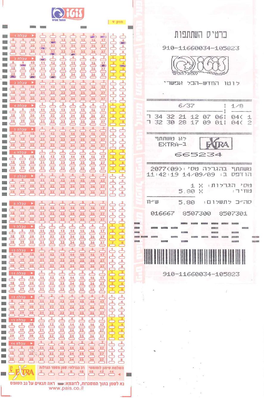 Zdjęcie ilustracyjne: New israeli lottery ticket.JPG