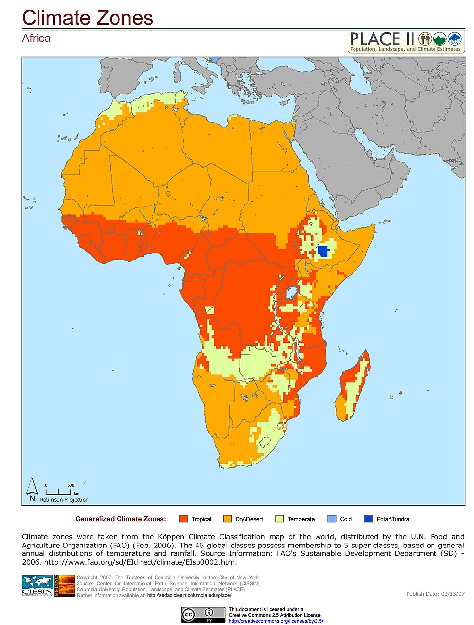 Zdjęcie ilustracyjne: Africa Climate Zones (5485510795).jpg