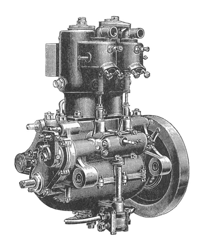 Zdjęcie ilustracyjne: De Dion-Bouton engine (Rankin Kennedy, Modern Engines, Vol III).jpg
