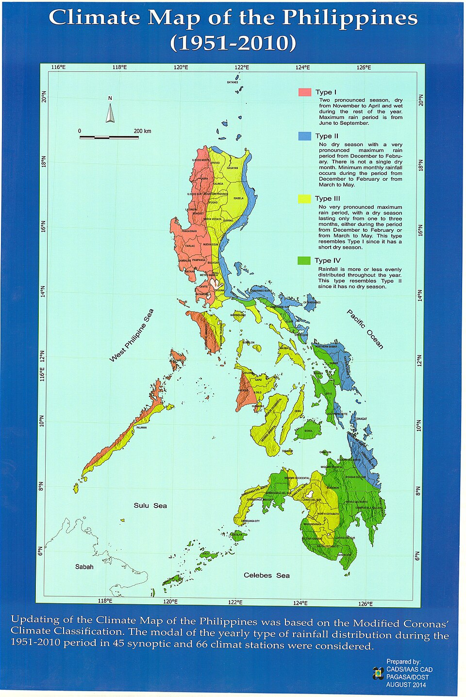 Zdjęcie ilustracyjne: Climate Map of the Philippines (1951-2010).jpg
