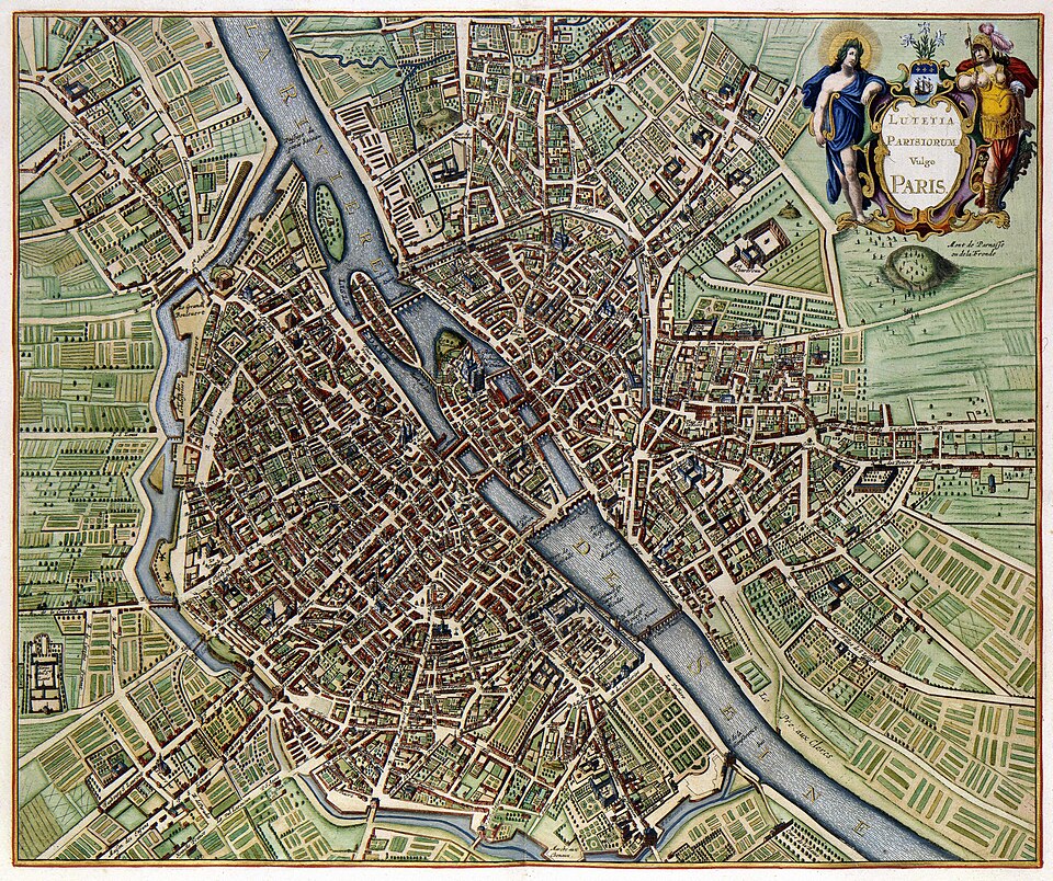 Zdjęcie ilustracyjne: Plan de Paris en 1657.JPG
